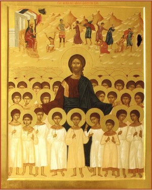 Икона четырнадцати тысяч младенцев от Ирода в Вифлееме избиенных