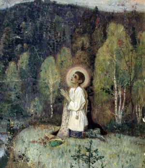 Молитва отрока Варфоломея. Михаил Нестеров, 1889