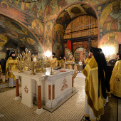 Сретенский монастырь, в алтаре храма Сретения Владимирской иконы Божией Матери