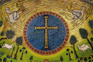 Преображение Господне. Мозаика. Базилика Сант-Аполлинаре ин Классе, Равенна. VI в.