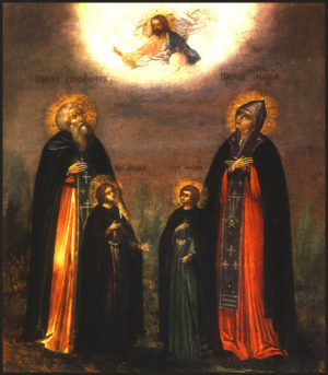 Преподобный Ксенофонт, супруга его Мария и сыновья их Аркадий и Иоанн