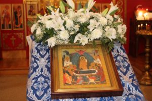 Праздник Успения Богоматери в храме Новомучеников Российских в Бруклине, 28 авг. 2107