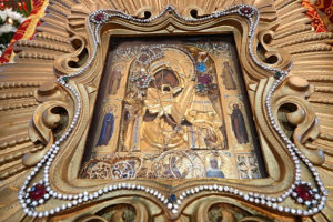 Почаевская икона Божией Матери из Свято-Троицкого монастыря (Джорданвилль)