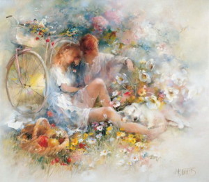 Любовь и нежность. Художник Willem Haenraets