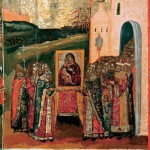 Клеймо иконы "Богоматерь Владимирская, с клеймами чудес" . Последняя четверть XVIII-начало XIX века. Ярославский художественный музей, Ярославль