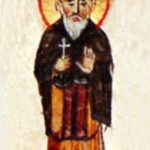 Прмч. Андрей. Миниатюра Минология на Октябрь. Византия. Около середины XI в. 