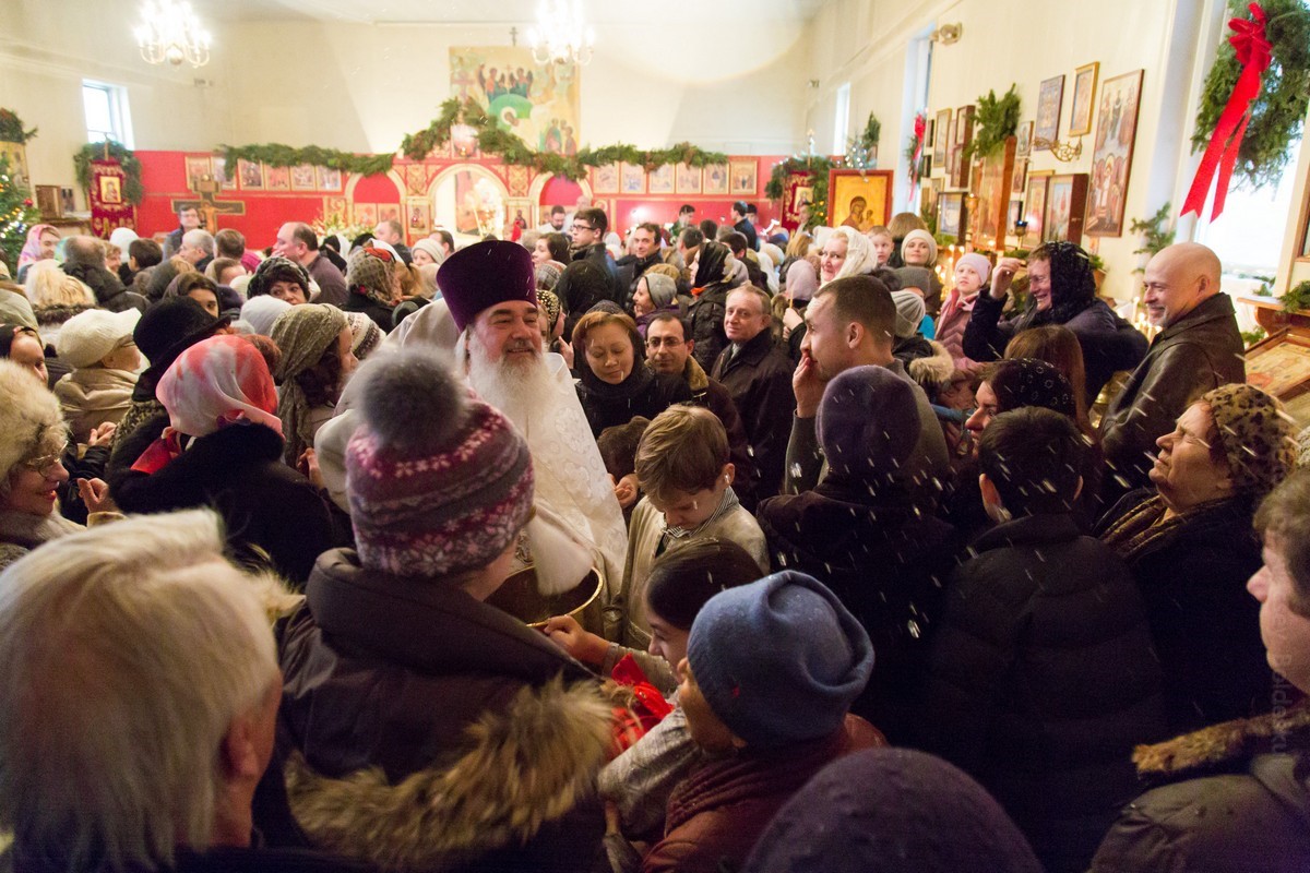 Крещение Господне, великое освящение воды, 19.01.2015