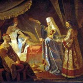 Святитель Алексий исцеляет ханшу Тайдулу. Капков Я. (1816-54). Святитель Алексий исцеляет ханшу Тайдулу. Капков Я. (1816-54).