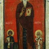 Иоанн Лествичник, Георгий и Власий. Конец XIII в