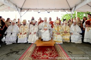 В Св. Владимирском храме-памятнике прошли общеепархиальные юбилейные Владимирские торжества, Джексон, Нью-Джерси. 28 июля 2013 г.